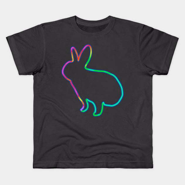Neon bunny Kids T-Shirt by Gavlart